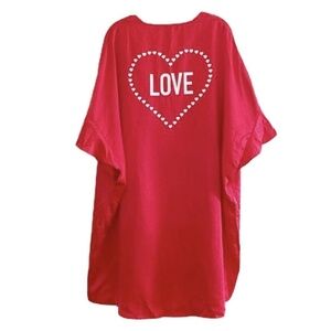 Victoria Secret | Red Heart Love Flounce Top
